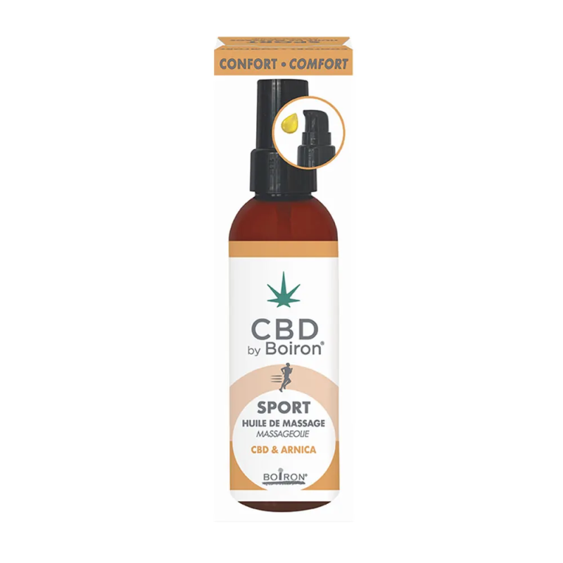 Boiron – Huile de massage CBD et Arnica, 100 ml