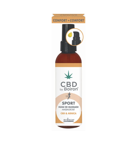 Boiron – Huile de massage CBD et Arnica, 100 ml
