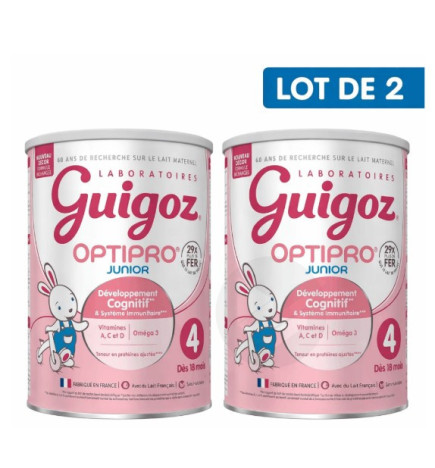 Guigoz – Optipro Junior Lait 4ème âge, 2 x 900 g