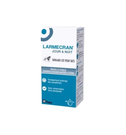 Laboratoires Théa – Larmécran Jour & Nuit Solution Oculaire, 10 ml