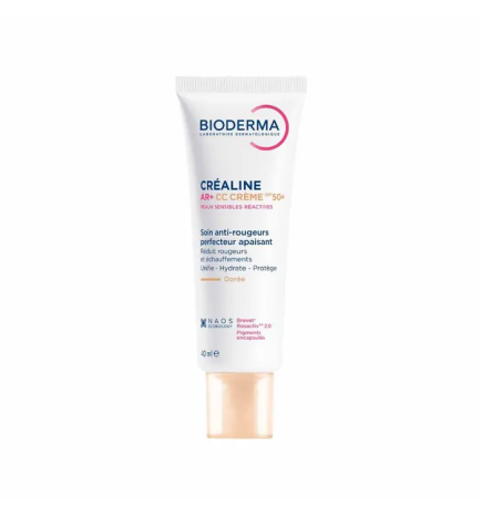 Bioderma – Créaline AR CC Crème SPF50+ Dorée, 40 ml