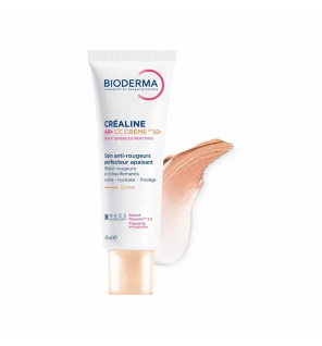 Bioderma – Créaline AR CC Crème SPF50+ Dorée, 40 ml
