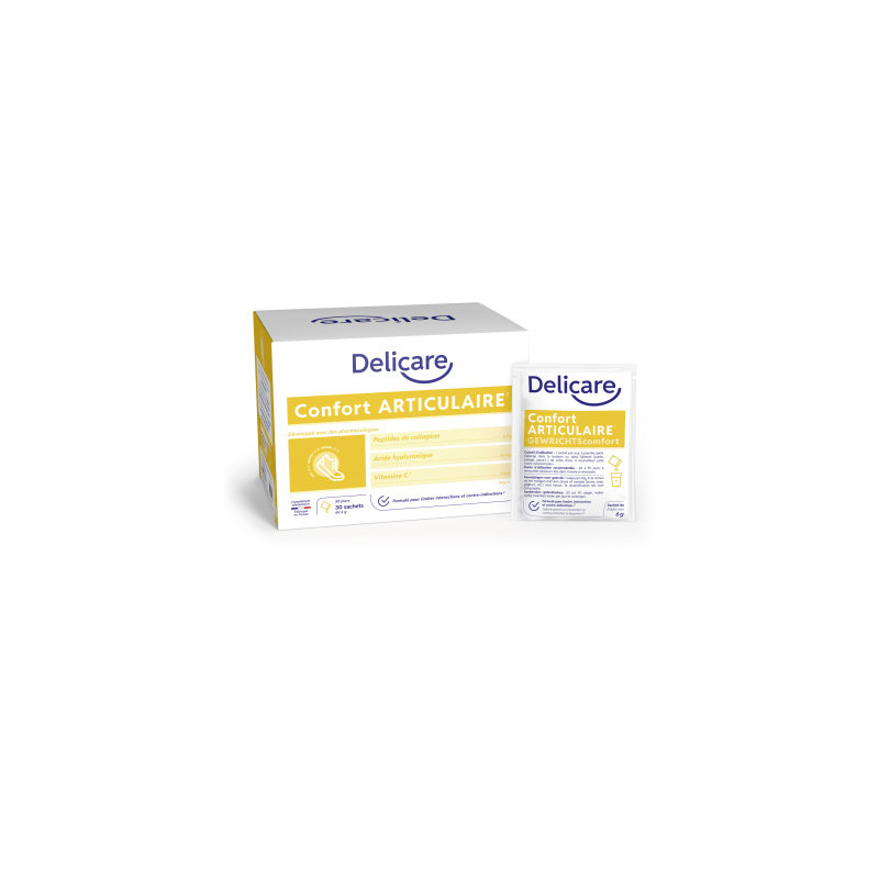 Delicare – Confort Articulaire poudre soluble, 30 sachets de 6 g Delicare – Confort Articulaire poudre soluble, 30 sachets de 6 g