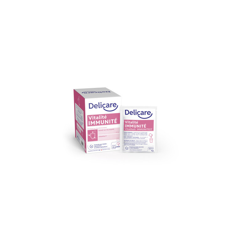 Delicare – Vitalité Immunité poudre soluble, 14 sachets de 5 g Delicare – Vitalité Immunité poudre soluble, 14 sachets de 5 g