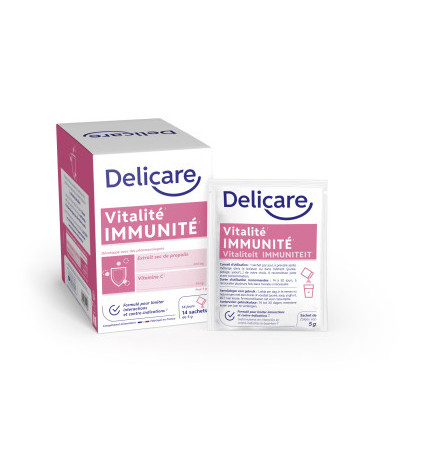 Delicare – Vitalité Immunité poudre soluble, 14 sachets de 5 g