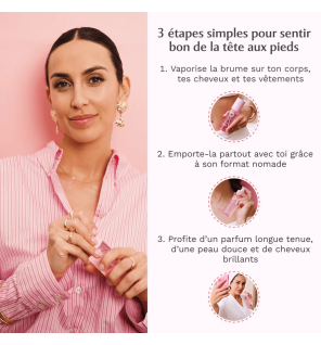 Musc Intime – Brume all over Sweet Litchi corps et cheveux, 100 ml