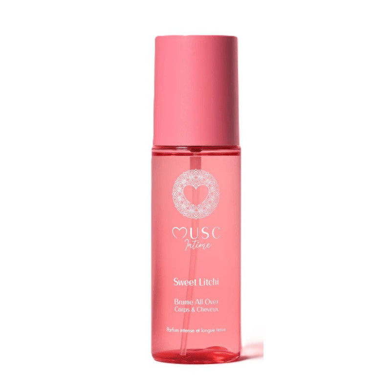 Musc Intime – Brume all over Sweet Litchi corps et cheveux, 100 ml Musc Intime – Brume all over Sweet Litchi corps et cheveux, 100 ml