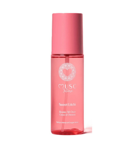 Musc Intime – Brume all over Sweet Litchi corps et cheveux, 100 ml