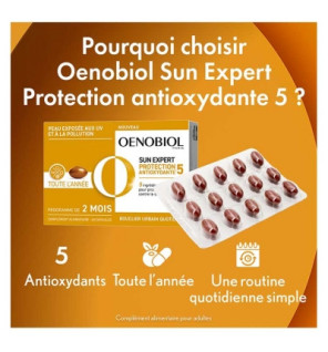 Oenobiol – Sun Expert Protection Antioxydante, 60 capsules