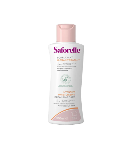 Saforelle – Soin lavant ultra hydratant spécial sécheresse, 100 ml