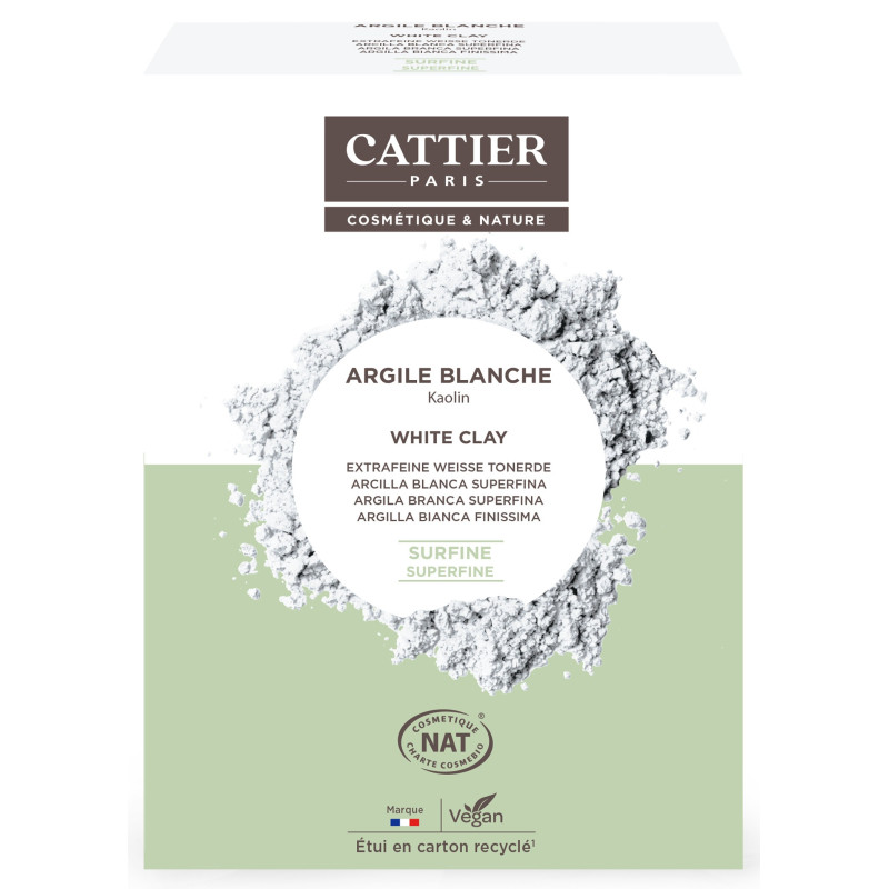Cattier – Argile blanche surfine vrac, 200 g Cattier – Argile blanche surfine vrac, 200 g