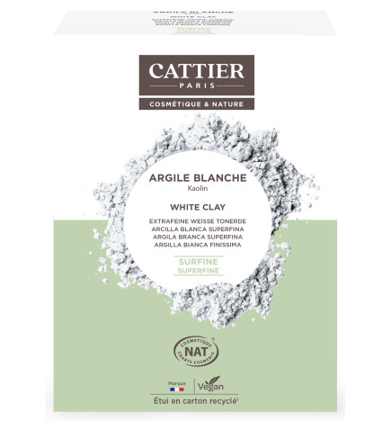 Cattier – Argile blanche surfine vrac, 200 g