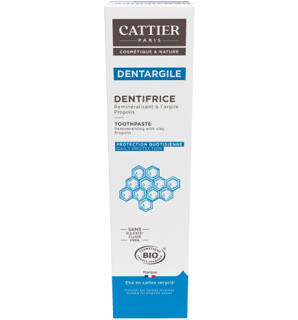 Cattier – Dentargile propolis protection quotidienne, 75 ml