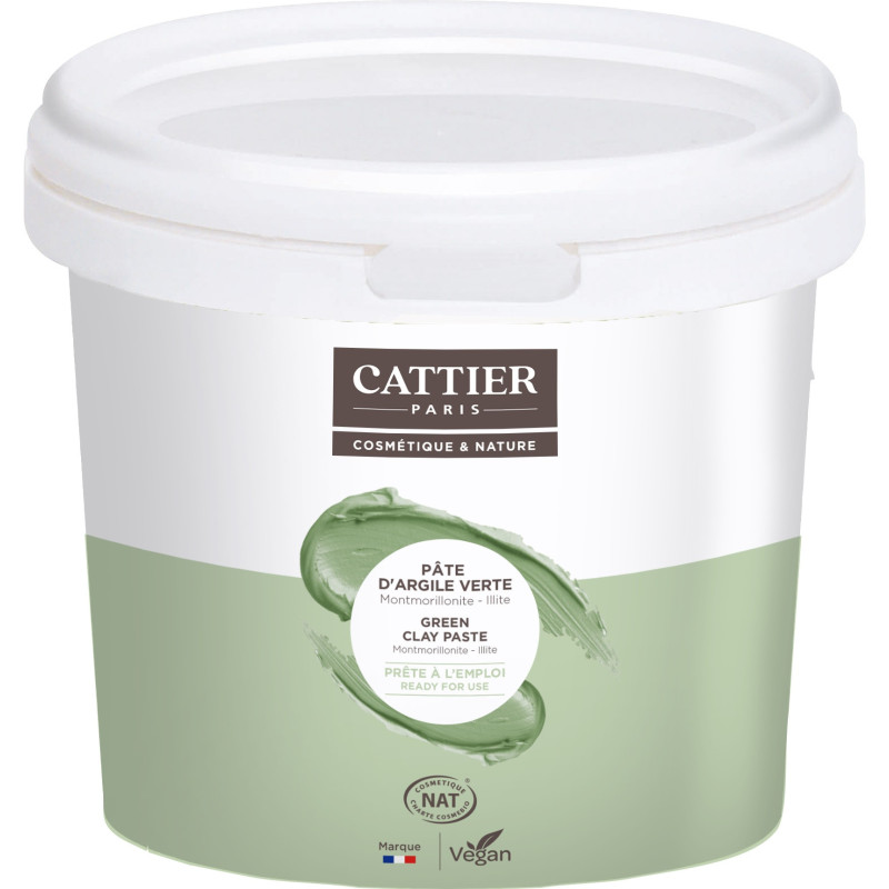Cattier – Argile verte prête à l’emploi, 1350g Cattier – Argile verte prête à l’emploi, 1350g