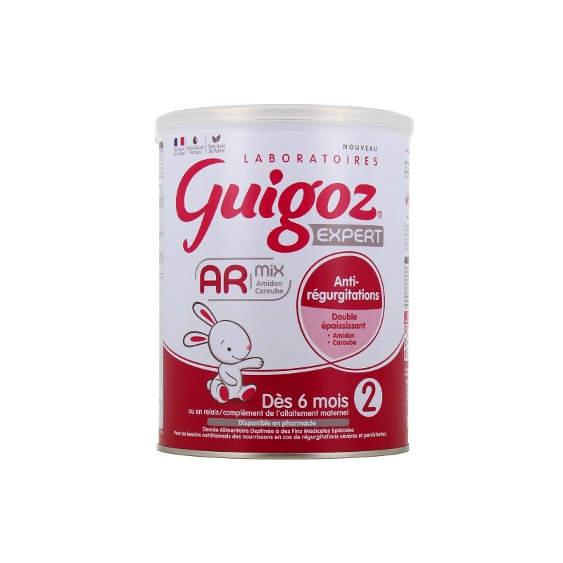 Guigoz – Expert AR Mix 2 Lait 2ème âge anti-régurgitations, 800 g Guigoz – Expert AR Mix 2 Lait 2ème âge anti-régurgitations, 800 g