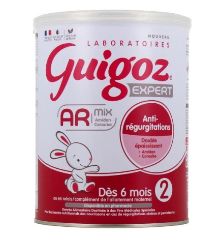 Guigoz – Expert AR Mix 2 Lait 2ème âge anti-régurgitations, 800 g