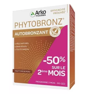 Arkopharma – Phytobronz Autobronzant, 60 gélules Offre Spéciale