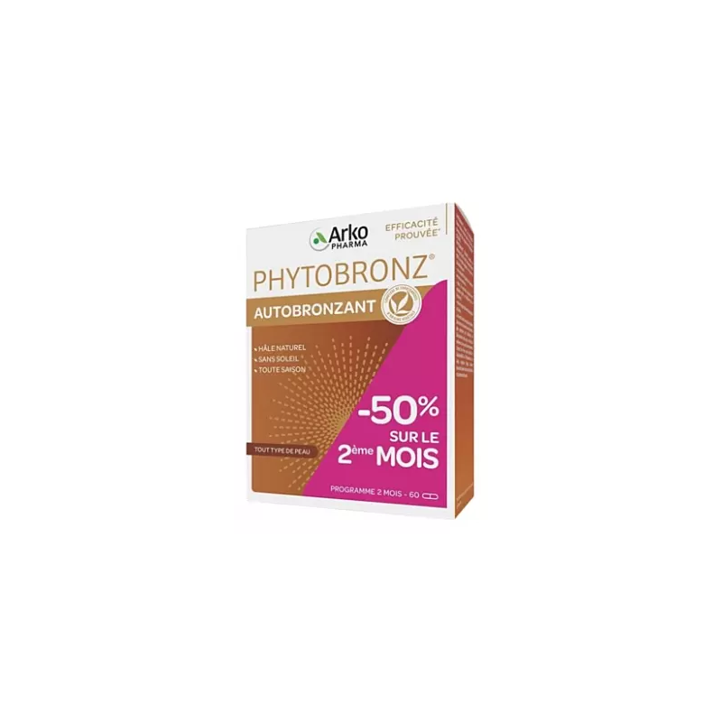 Arkopharma – Phytobronz Autobronzant, 60 gélules Offre Spéciale