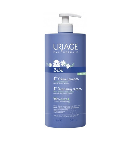 Uriage – Bébé 1ère Crème Lavante, 1 L