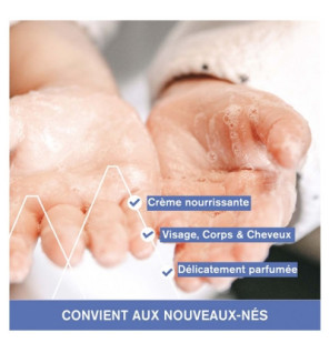 Uriage – Bébé 1ère Crème Lavante, 1 L