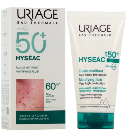Uriage – Hyséac Fluide Matifiant SPF50+, 50 ml