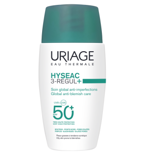Uriage – Hyséac 3-Regul Soin Global Anti-Imperfections SPF50+, 50 ml