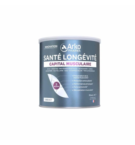 Arkopharma – Santé longévité capital musculaire, 285 g
