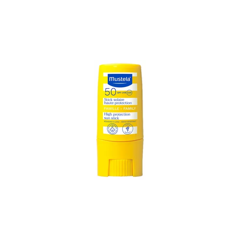 Mustela – Stick solaire haute protection SPF30 famille, 9 ml