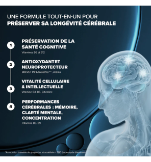 Arkopharma – Santé longévité cérébrale, 60 gélules
