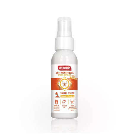 Assanis – Spray répulsif anti-moustiques tropical, 40 ml