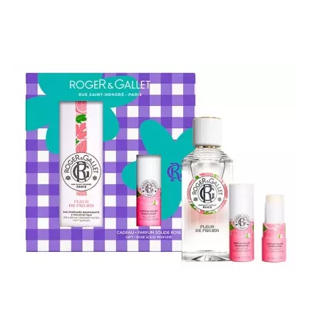 Roger & Gallet – Fleur de Figuier coffret eau parfumée bienfaisante 100 ml + parfum solide 5 g