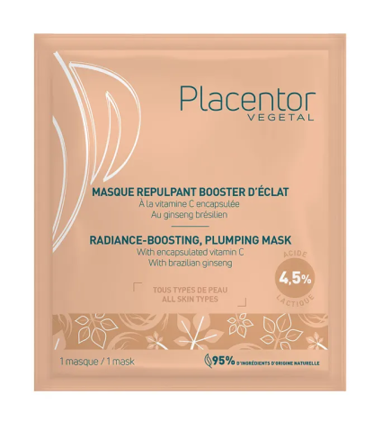 Placentor Végétal – Masque repulpant booster d’éclat, 25 g
