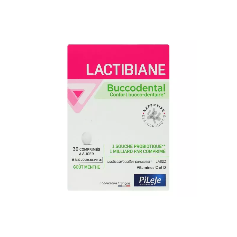PiLeJe – Lactibiane Buccodental, 30 comprimés PiLeJe – Lactibiane Buccodental, 30 comprimés