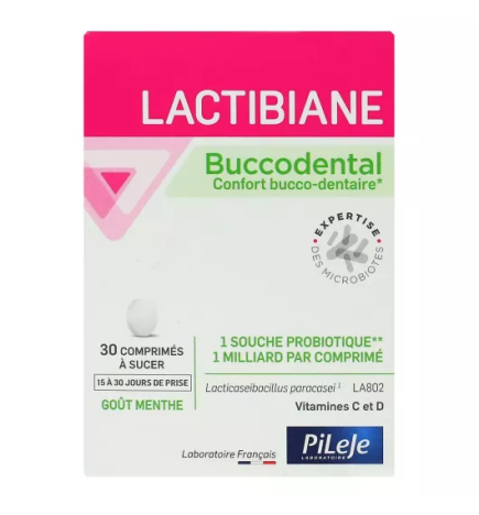 PiLeJe – Lactibiane Buccodental, 30 comprimés
