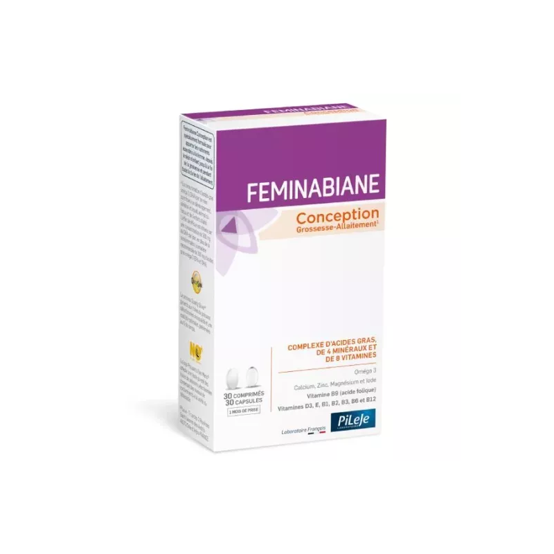 PiLeJe – Feminabiane Conception, 30 comprimés + 30 capsules PiLeJe – Feminabiane Conception, 30 comprimés + 30 capsules
