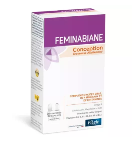 PiLeJe – Feminabiane Conception, 30 comprimés + 30 capsules