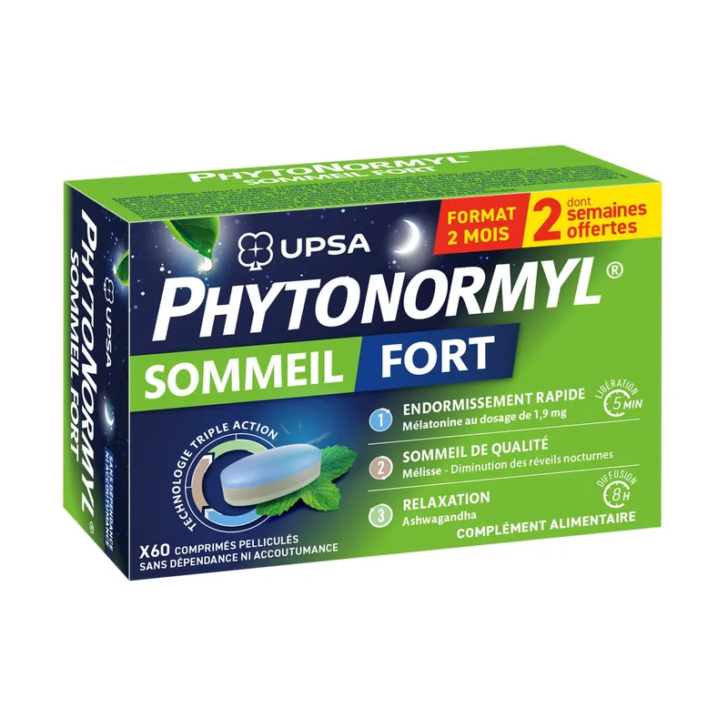 UPSA – Phytonormyl Fort Sommeil, 60 comprimés UPSA – Phytonormyl Fort Sommeil, 60 comprimés