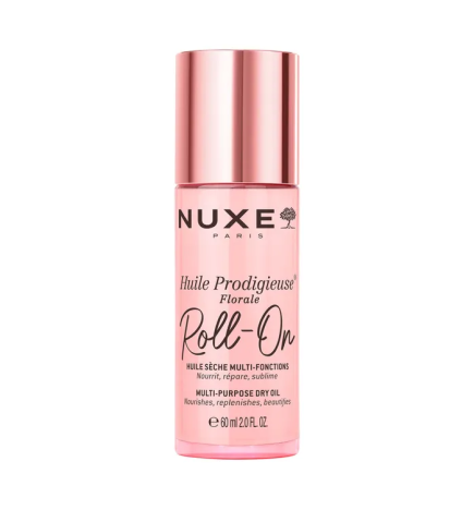 Nuxe – Huile Prodigieuse Florale Roll-On huile sèche multi-fonctions visage, corps et cheveux, 60 ml