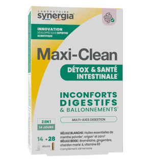 Synergia – Maxi Clean Détox Santé Intestinale, 28 gélules