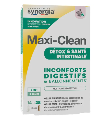 Synergia – Maxi Clean Détox Santé Intestinale, 28 gélules
