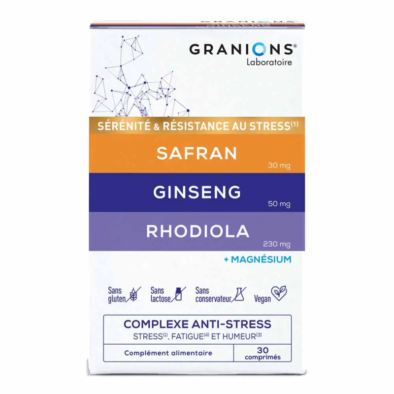 Granions – Anti-stress, 30 comprimés Granions – Anti-stress, 30 comprimés