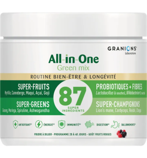 Granions – All-in-One Green Mix Routine Bien-être & Longévité, 146 g