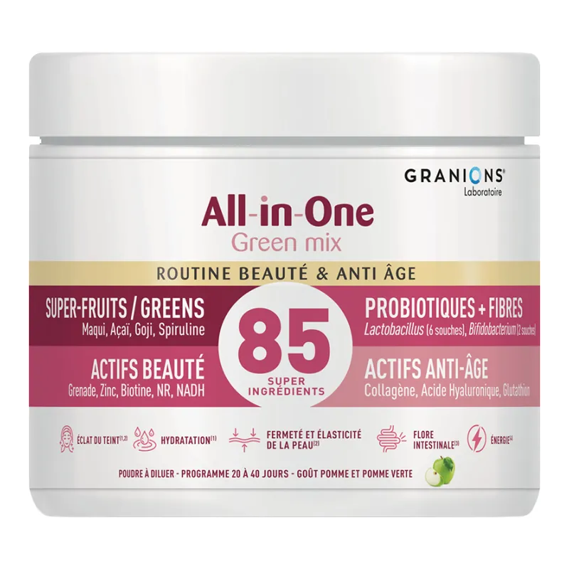 Granions – All-in-One Green Mix Routine Beauté Anti-Âge, 166 g Granions – All-in-One Green Mix Routine Beauté Anti-Âge, 166 g