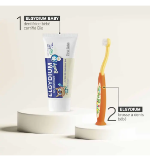 Elgydium – Dentifrice Bébé Bio 6 mois+, 30 ml