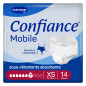 Confiance – Mobile 7 gouttes protections urinaires taille XS, 14 unités