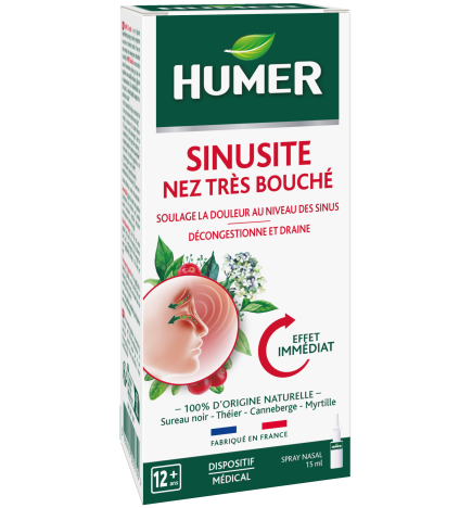 Humer – Sinusite nez très bouché spray nasal, 15 ml
