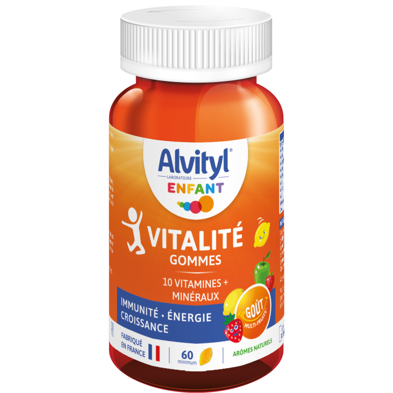Alvityl – Vitalité gommes à mâcher dès 4ans, 60 gommes Alvityl – Vitalité gommes à mâcher dès 4ans, 60 gommes
