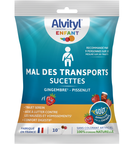 Alvityl – Mal des transports, 10 sucettes