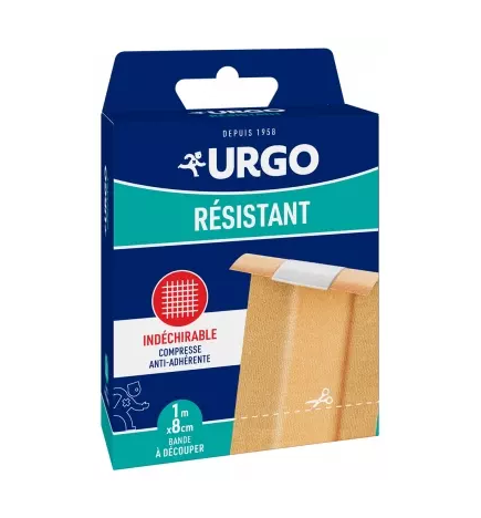 Urgo – Résistant bande à découper, 8 cm x 1 m