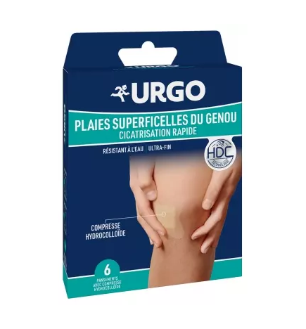 Urgo – Cicatrisation rapide genou, 6 pansements